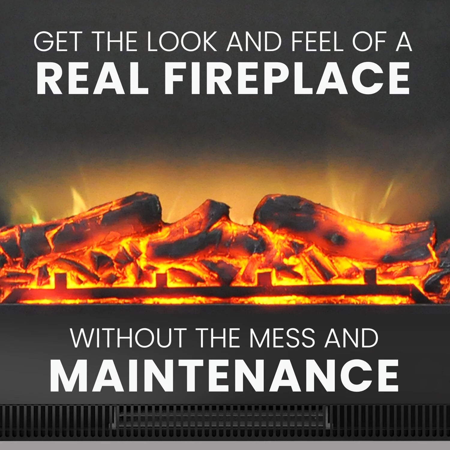 Cambridge Seville 47" Freestanding Electric Fireplace with Remote, Mahogany Mantel P837