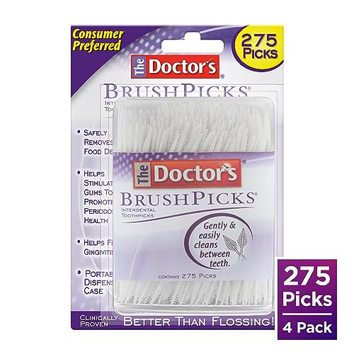 The Doctor's BrushPicks Interdental Brushes 2-in-1, 275 Count, 4 Pack L2414