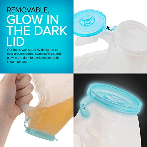 Portable Urinal Bottle 32 Oz with Lid for Travel and Camping I4097