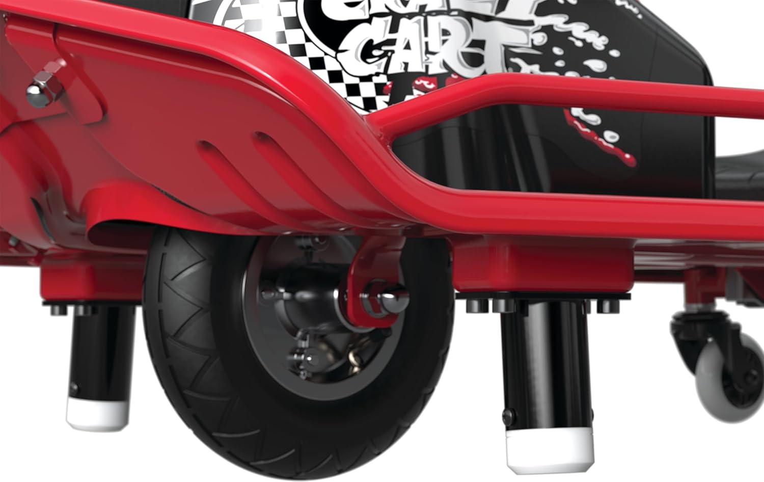 Razor Crazy Cart 24V Electric Drifting Go Kart, Black/Red Q670995