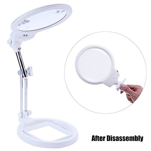 10X 20X Floor Magnifying Lamp with Light and Stand, 36 LED Dimmable C273878