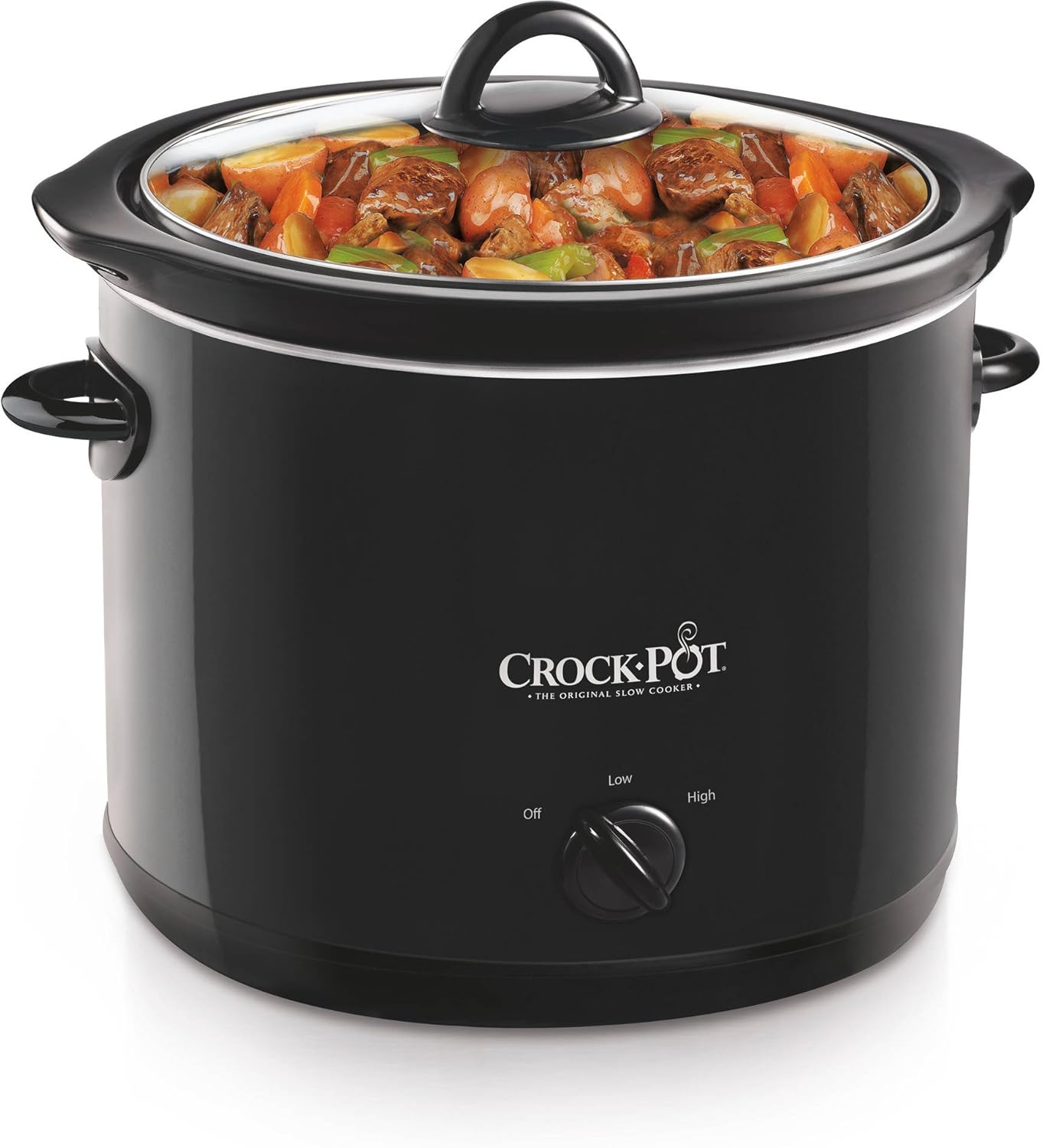 Crock-Pot SCR400-B 4-Quart Manual Slow Cooker, Black