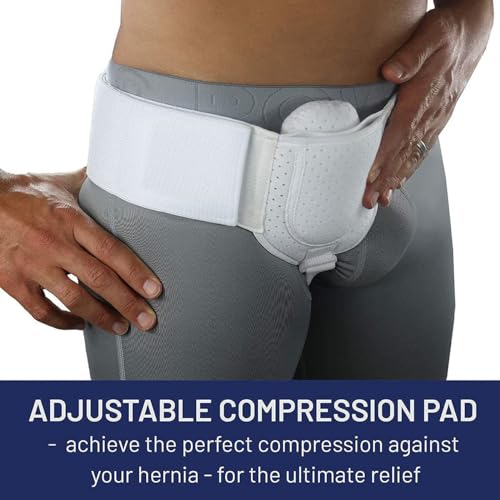 Inguinal Hernia Belt for Men Women, Adjustable Support Truss, 34-44 Inches Z133