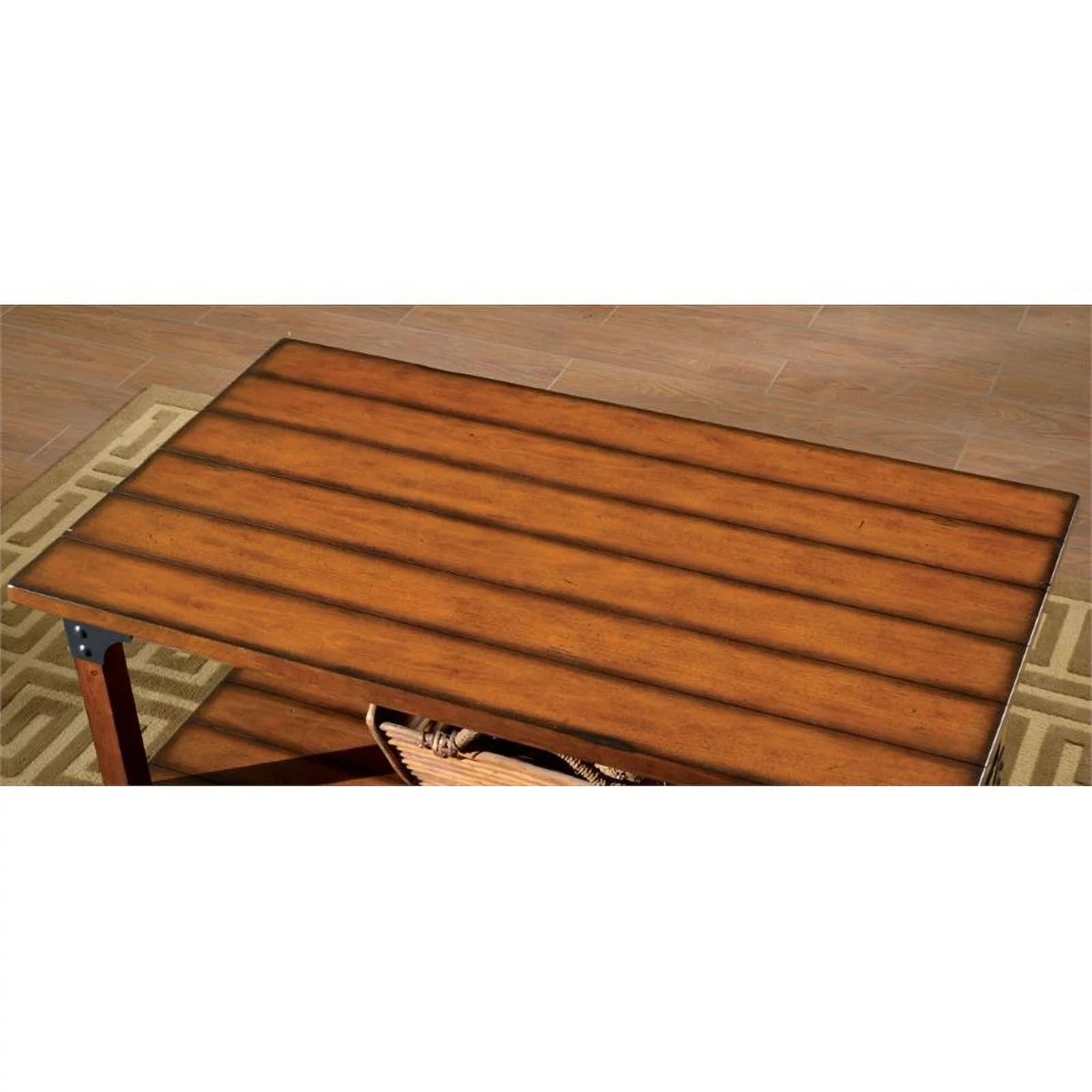 Bowery Hill 3 Piece Coffee Table Set in Antique Oak A78389