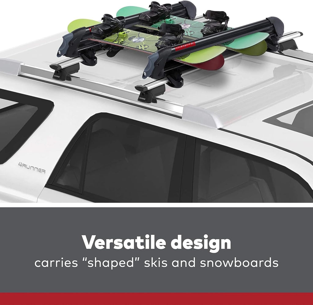 YAKIMA PowderHound 6 Ski & Snowboard Mount for Roof Racks, Black H91741