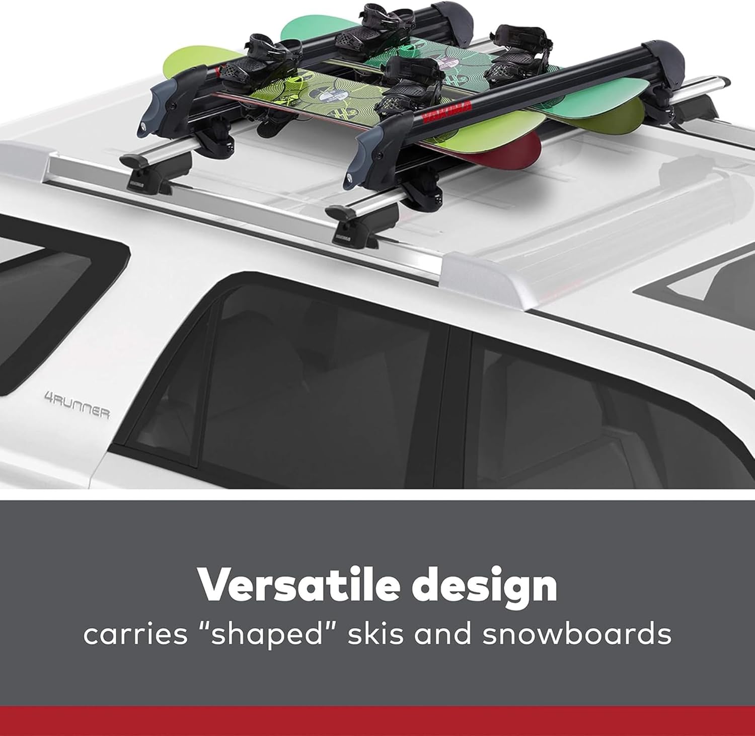 YAKIMA PowderHound 6 Ski & Snowboard Mount for Roof Racks, Black H91741
