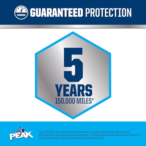 PEAK OET Extended Life Blue Antifreeze/Coolant for European Vehicles, 1 Gal. X336