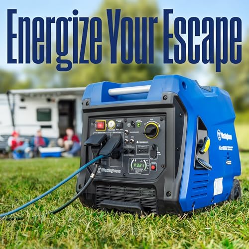 Westinghouse 5000 Peak Watt Super Quiet Portable Inverter Generator with Remote Start B28889