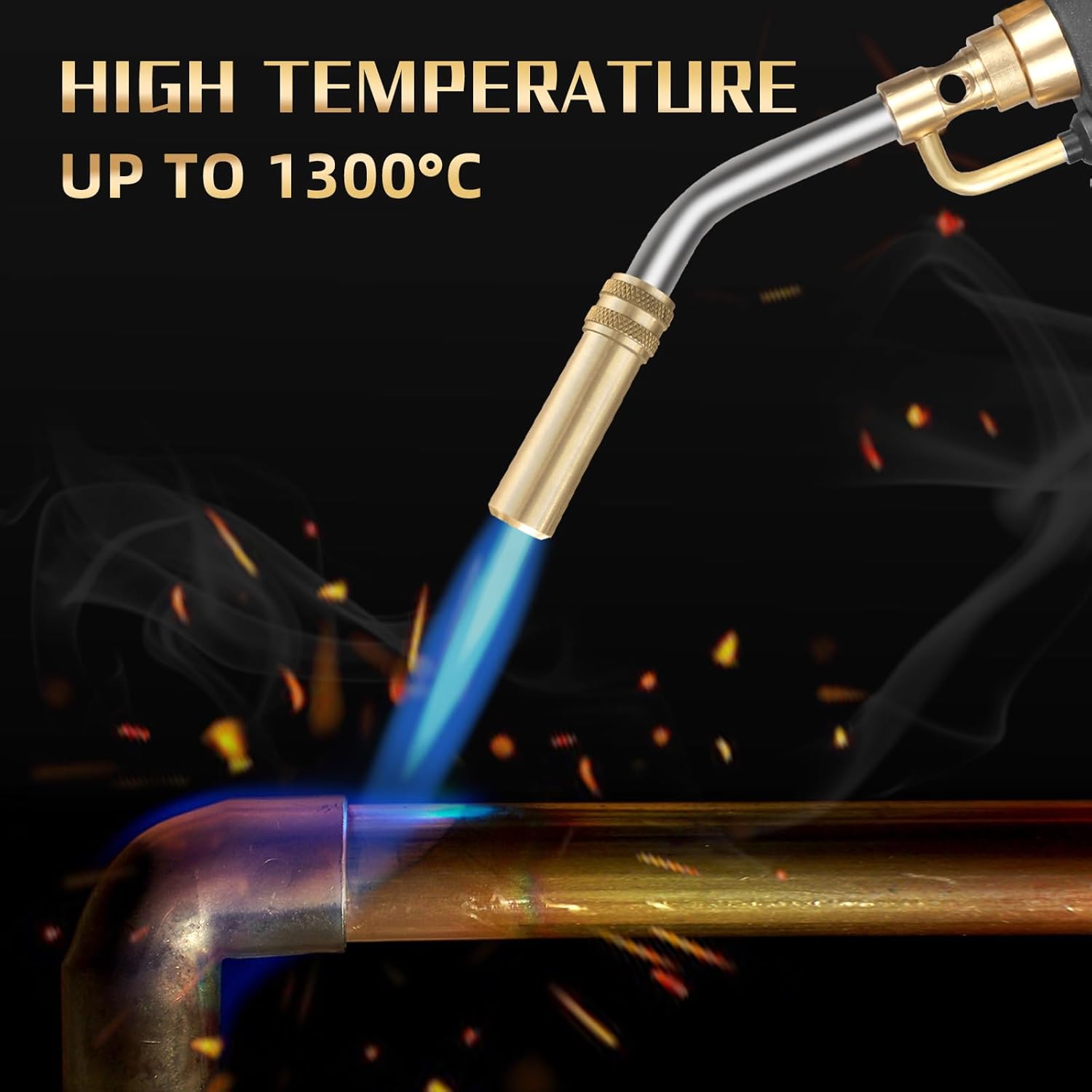 Trigger Start Propane Torch Head with Igniter for Soldering Q50163
