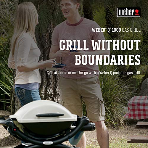 Weber Q1000 Liquid Propane Grill, Titanium T649312