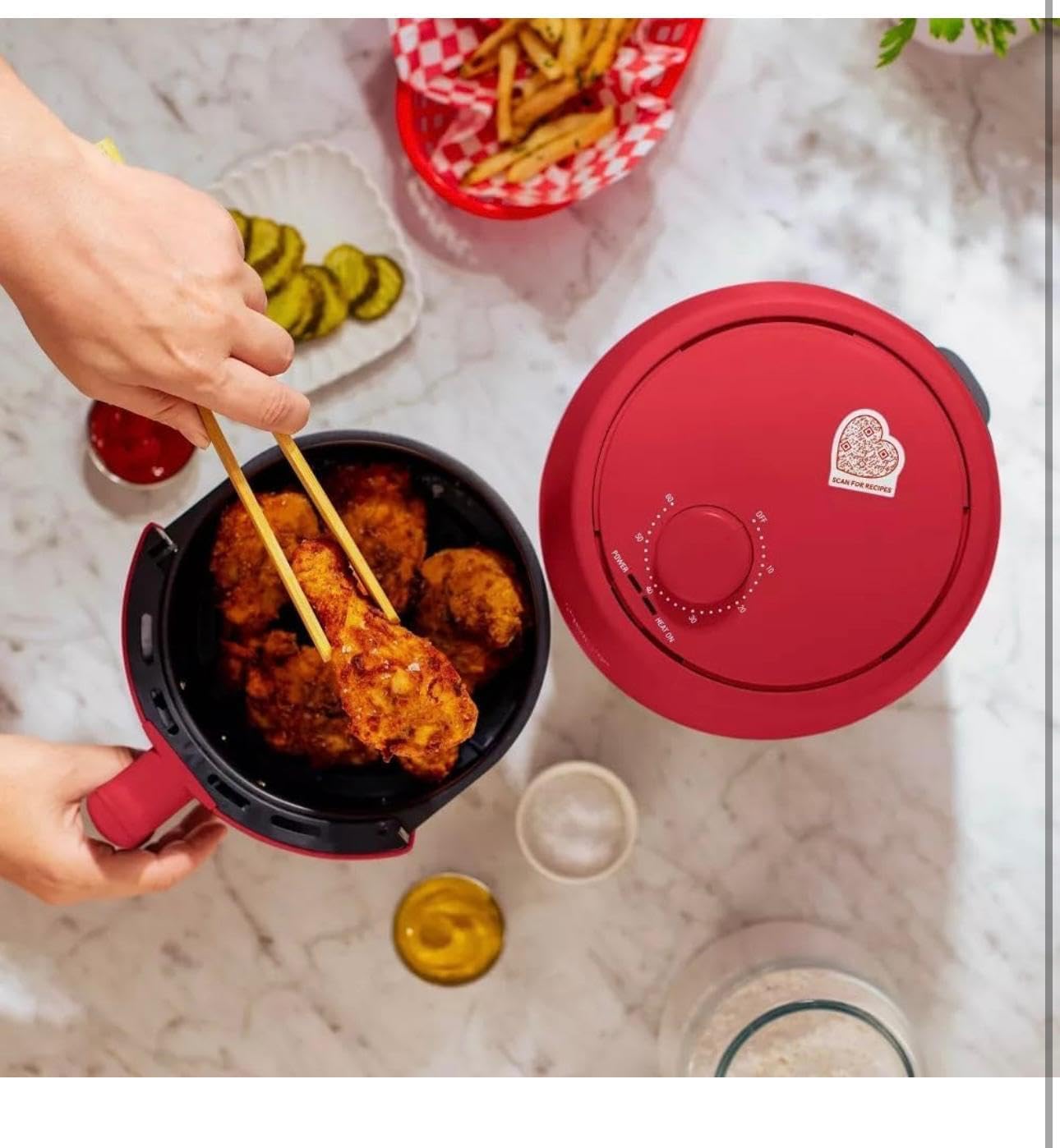 bella Air Fryer So Yummy 2.0qt Red E1755