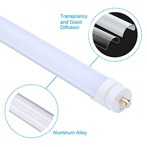Single Pin T8 96" 8ft LED Tube 45W 5000K 4500LM Frosted 25-Pack K358