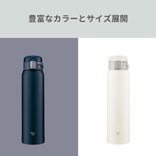Zojirushi Stainless Steel One-Touch Water Bottle 600ml Navy Y7230