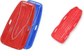 Downhill Sprinter Flexible Kids Toddler Plastic Toboggan Snow Sled with Pull Rope & Downhill Xtreme Flexible Adults and Kids Plastic Toboggan Snow Sled for Up to 2 Riders