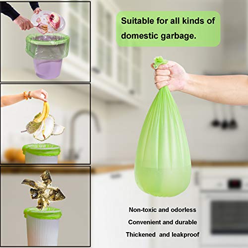 Biodegradable Trash Bags 4-6 Gallon, 100 Counts, Extra Thick Y849789