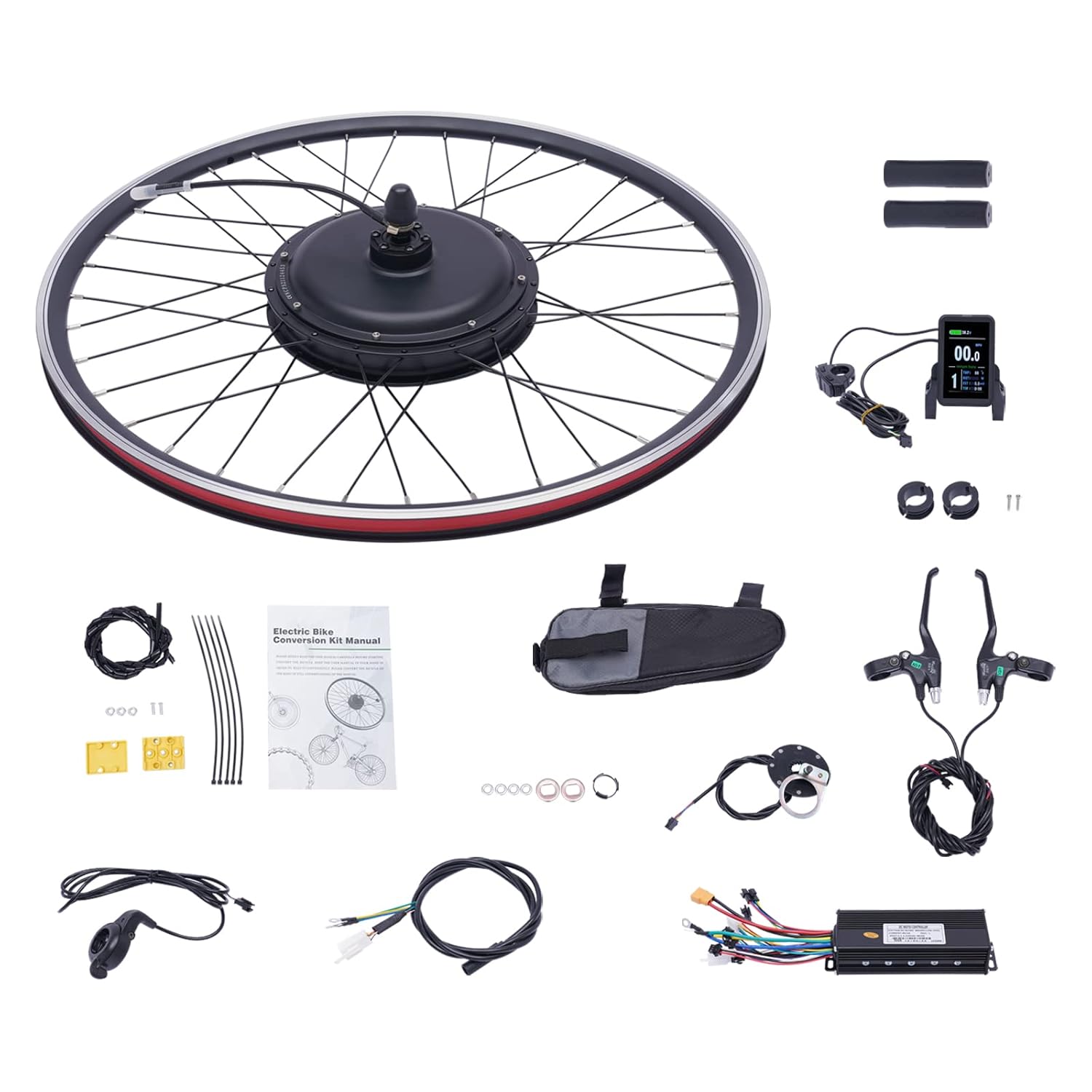 48V 1000W Electric Bicycle Front Hub Motor Conversion Kit for 700C Ebike S800