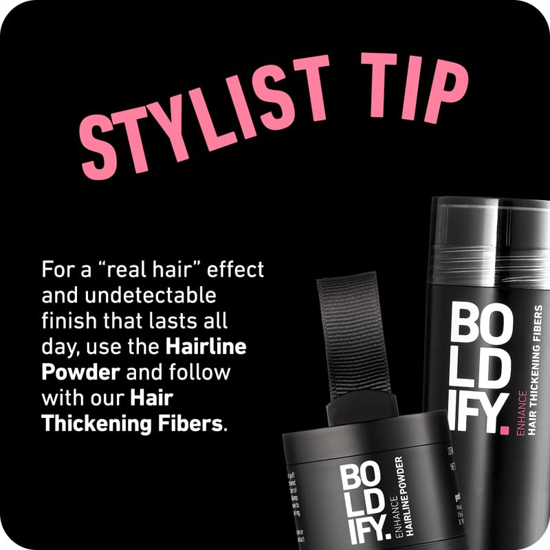 BOLDIFY Hairline Powder Root Touch Up for Thinning Hair, Stain-Proof 48H, Light Brown H531686