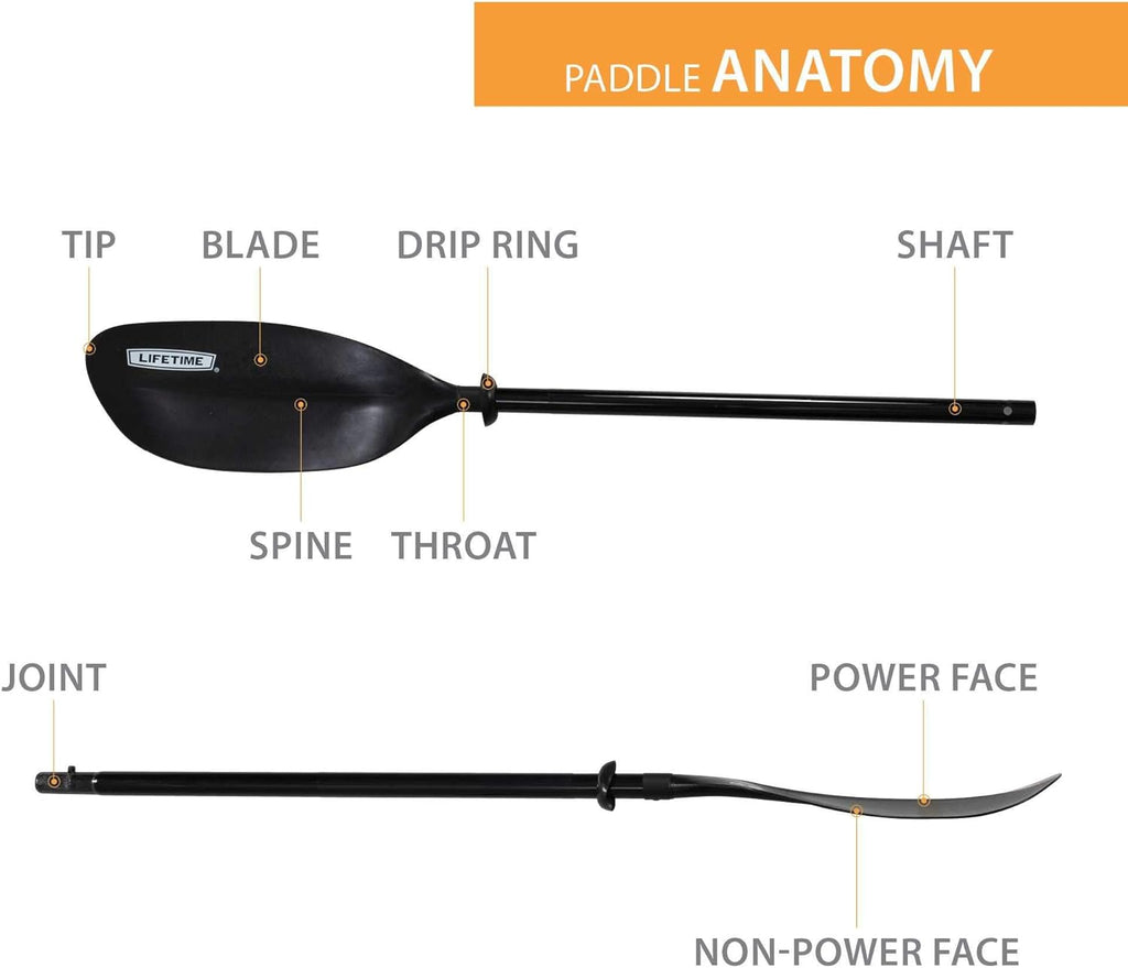 Lifetime Lite Elite Kayak Paddle, Black, 86.6 inches B906718