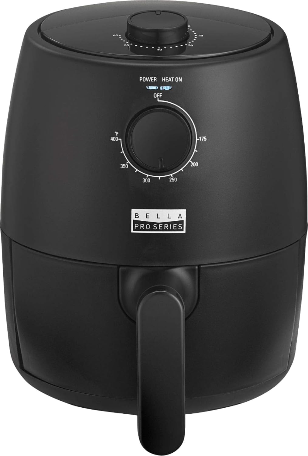 Bella Pro Series 2-qt Analog Air Fryer, Black Matte C63695