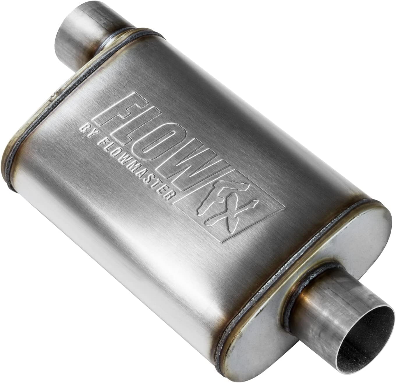 Flowmaster 71229 FlowFX Muffler 409S 3.00 Offset In / 3.00 Center Out Moderate (2 Pack) J115439