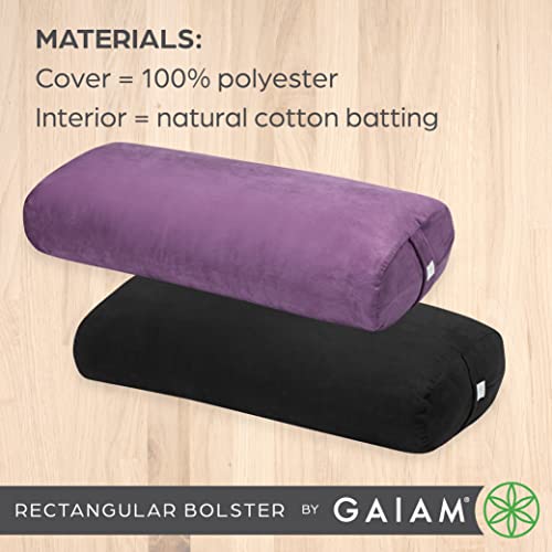Gaiam Yoga Bolster Rectangular Meditation Pillow C46277
