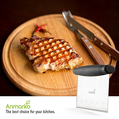 Stainless Steel Griddle Scraper Dough Cutter for Bread and Pizza S5527