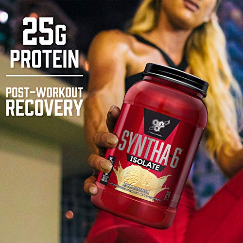 BSN SYNTHA-6 Isolate Protein Powder, Strawberry Milkshake, 24 Servings Y9425