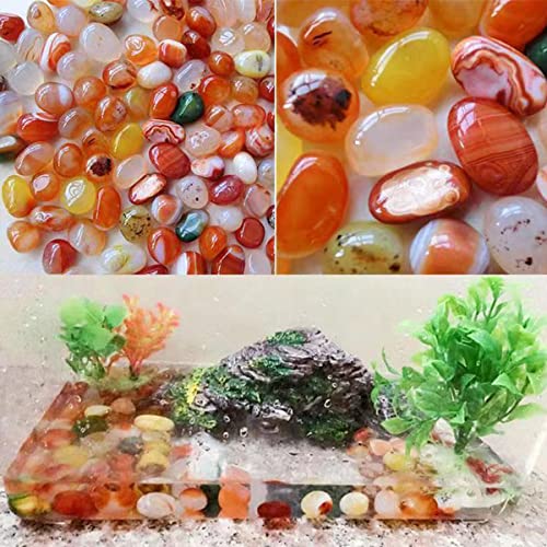 100 Pcs Mixed Agate Stone Tumbled Polished Stones Crystal Set G9343