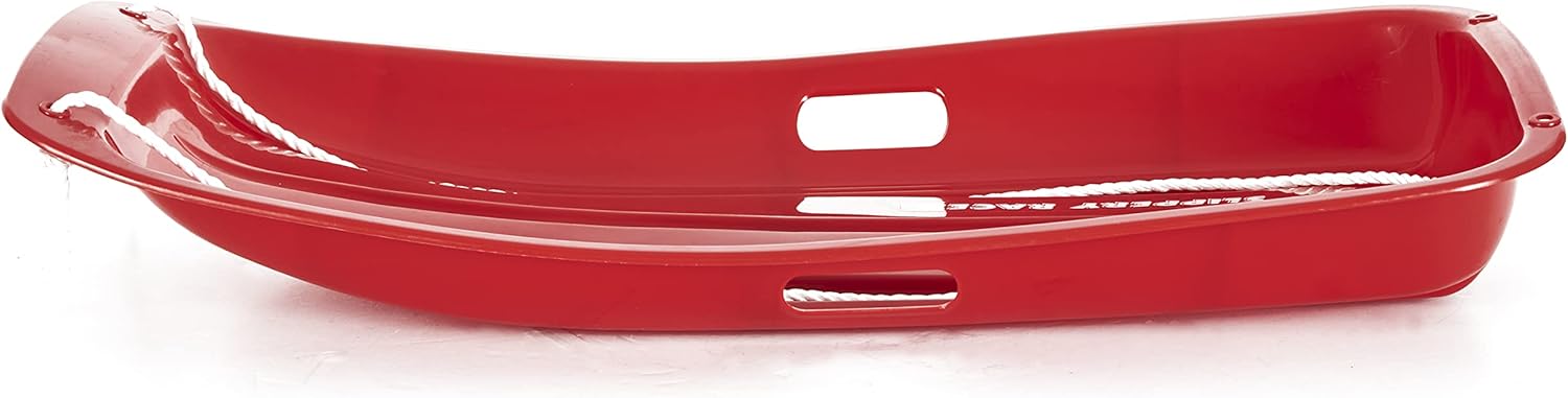 Downhill Sprinter Kids Toddler Snow Sled with Pull Rope, Red (2 Pack) N98704