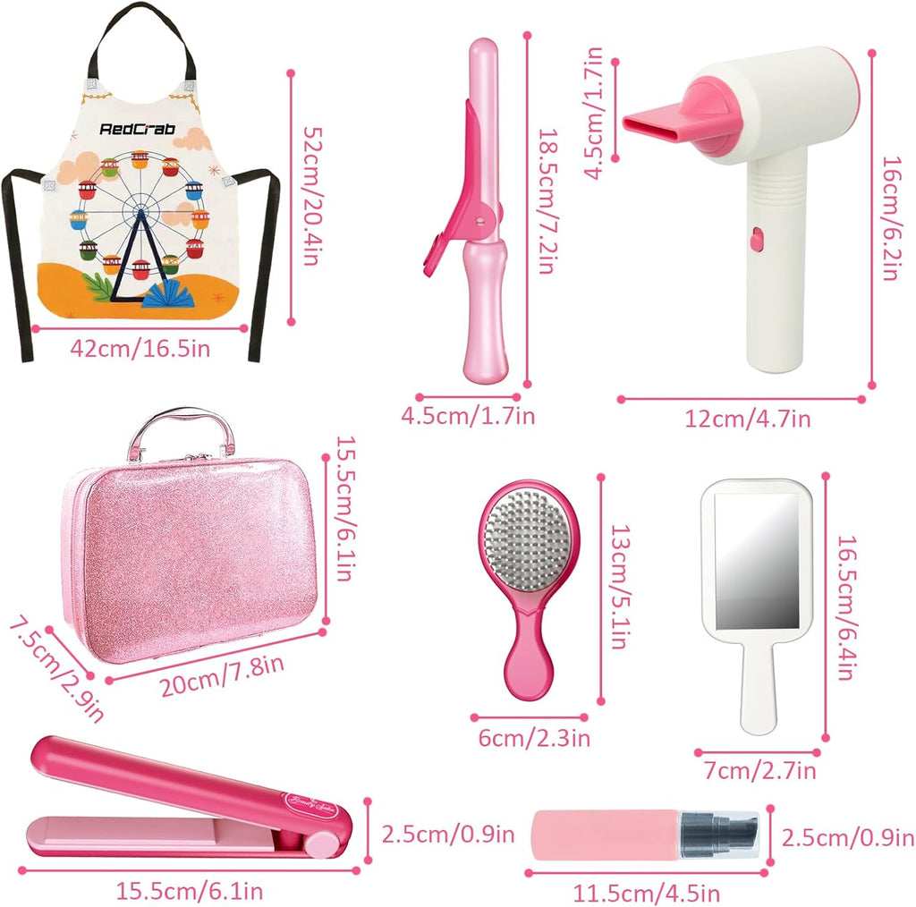 RedCrab Kids Beauty Salon Toy Set, Pretend Makeup Kit for Girls T575