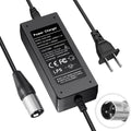 24V 2A New XLR Electric Scooter Battery Charger Replacement for Go-Go Elite Traveller Plus HD US, Ezip Mountain Trailz, Jazzy Power Chair