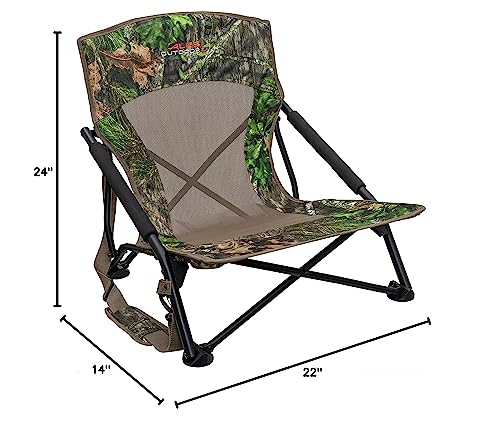 ALPS OutdoorZ Vanish Turkey Hunting Chair, Mossy Oak Obsession Camo, Steel Frame S763