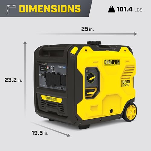 Champion Power Equipment 6500-Watt Portable Inverter Generator with CO Shield Y8236