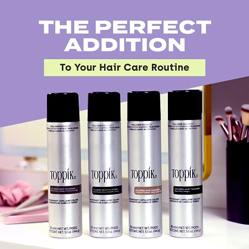 Toppik Colored Hair Thickener Spray for Root Touchup, 5.1 oz A1437