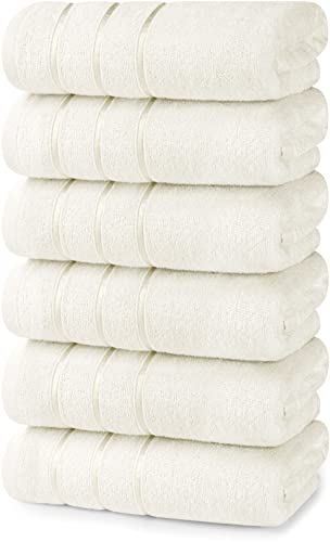 Utopia Towels 4 Pack Premium Viscose Oversized Bath Towels Set, 100% Ring Spun Cotton (27 x 54 Inches) Highly Absorbent, Quick Drying Shower Towels for Bathroom, Spa, Hotel and Travel (Black)