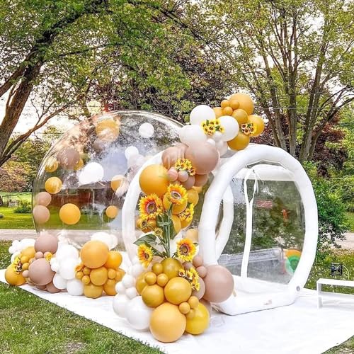 10ft Bubble Tent with Blower Inflatable Bubble Dome House Transparent Camping Tent Inflatable Tent for Parties Camping Traveling Hiking