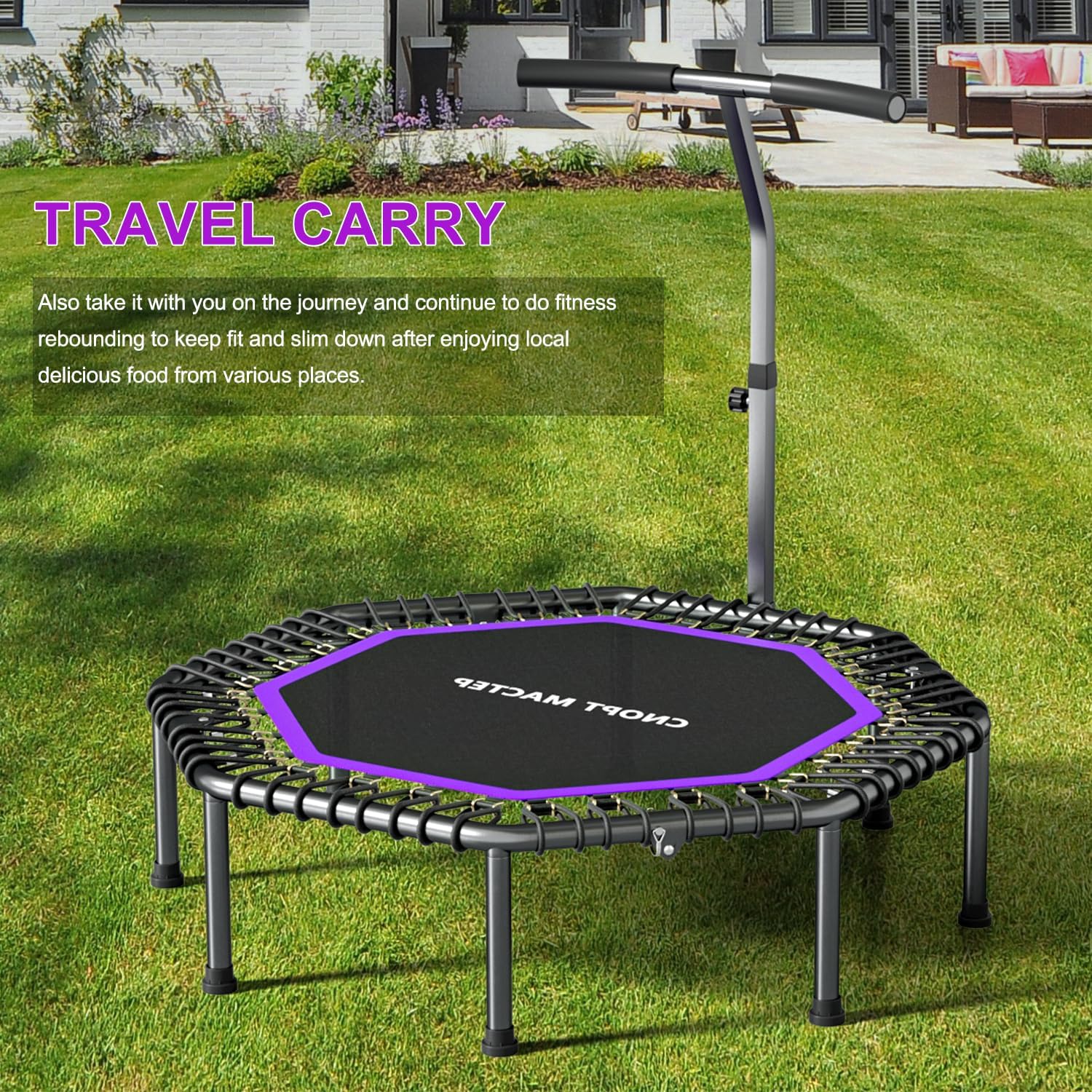 50" Trampoline Rebounder, 330lbs Capacity G819458