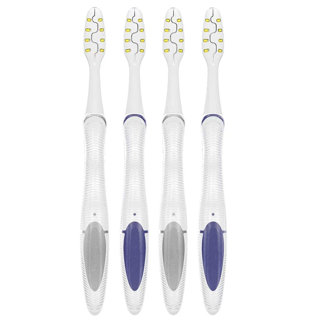 Oral B 3D White Luxe Battery Powered Toothbrush, 4 Count H409