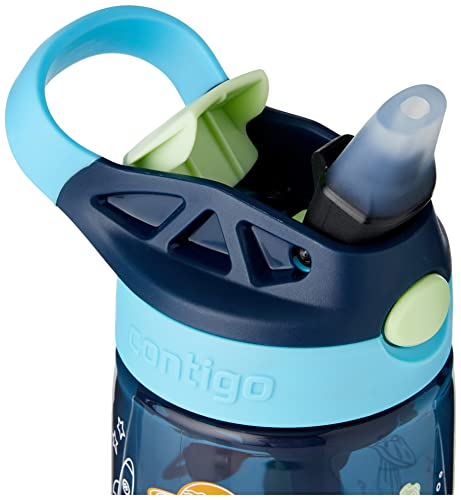Contigo Kids Water Bottle Autospout Straw, BPA-Free Stainless Steel, Leak-Proof G871