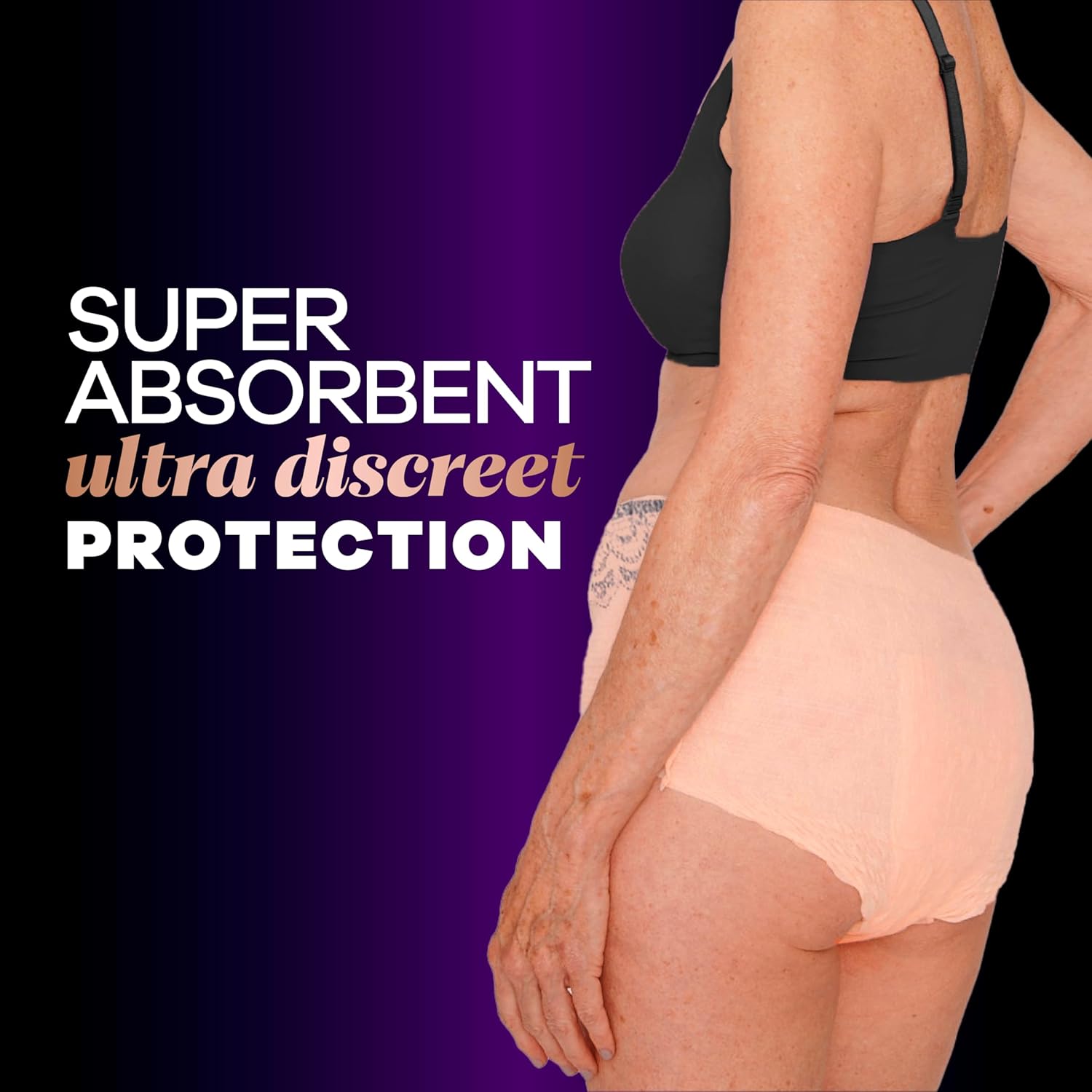 Always Discreet Boutique Incontinence Underwear for Women, Large, 10 Count K336910