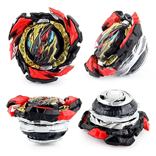 Lr Launcher Grip Bay Blades Toy Bey Battling Tops Burst Game B-184 Left Right String Launcher Booster DB B-191 Dangerous Belial All Might-2 Dynamite Battle Starter Set Gift for Boys (Black) X394413
