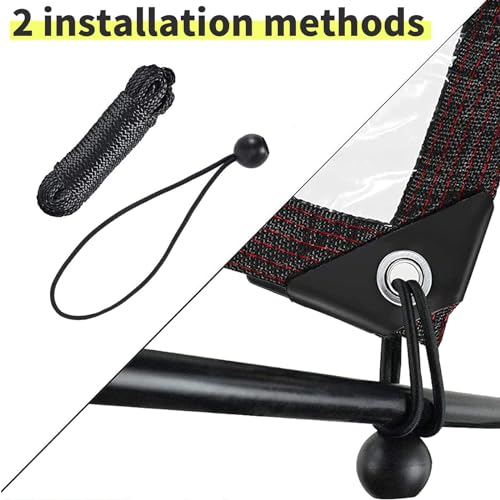 7x7 FT Clear Waterproof PVC Tarpaulin for Garden Pavilion W36389