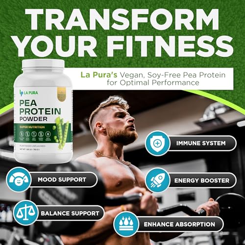 LaPura 100% Vegan Pea Protein Powder, Unflavored, 1.65LB X36299