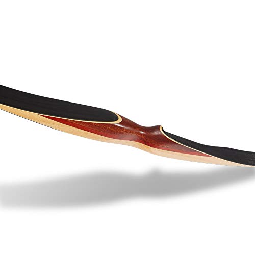 54" Traditional Laminated Recurve Bow for Hunting & Target, 15-55 lbs H931