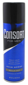 Consort Hair Spray 8.3 Ounce Regular Hold Aerosol (235ml) (2 Pack)