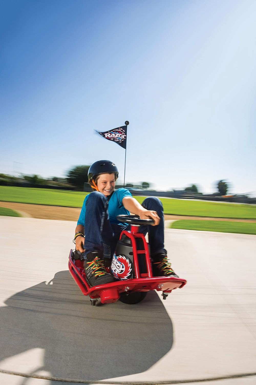 Razor Crazy Cart DLX 24V Electric Drifting Go Kart with Drift Bar X6591