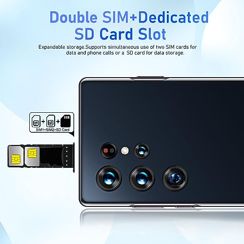 Yoidesu 4G Unlocked Smartphone 6.6in 8GB 256GB Dual SIM Android Phone E887237