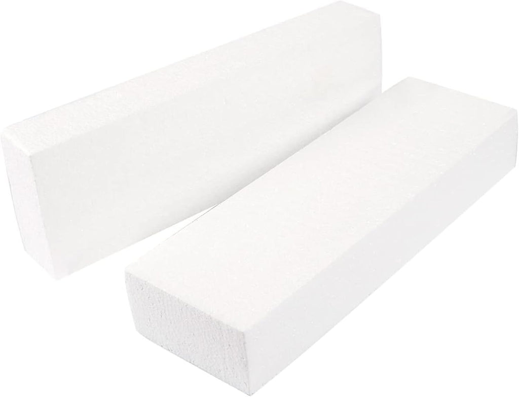 Juvale 6 Pack Foam Blocks for Crafts - 12x4x2 inch Polystyrene Brick Rectangles V9931