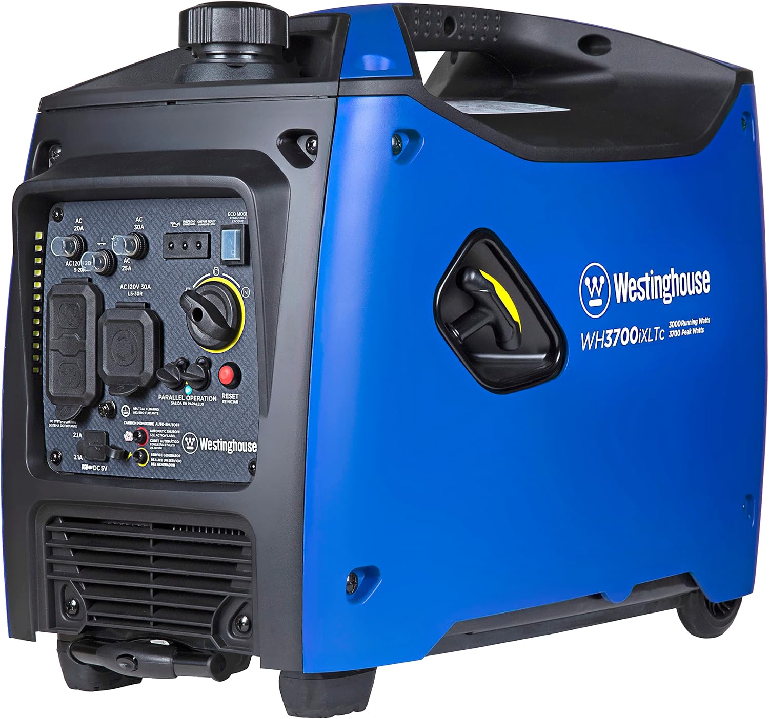 Westinghouse 3700 Peak Watt Super Quiet Portable Inverter Generator with Wheel & Handle Kit B1085