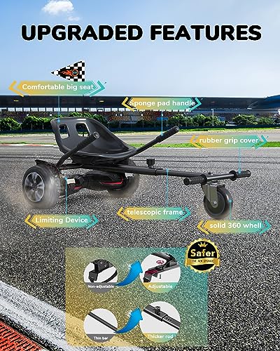 Hoverboard Seat Attachment Go Kart for Kids and Adults X74483